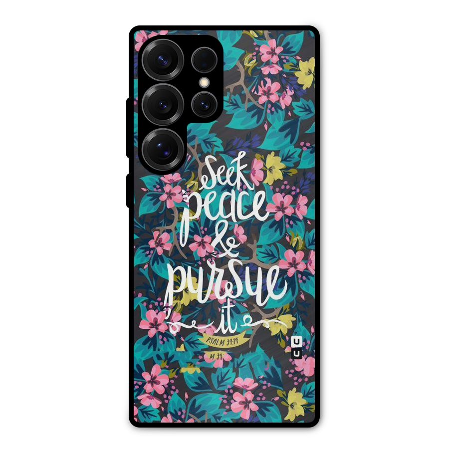Seek Peace Metal Back Case for Galaxy S25 Ultra