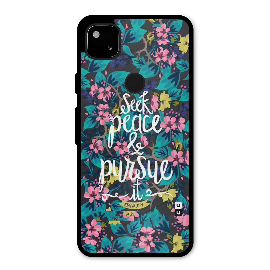Seek Peace Metal Back Case for Google Pixel 4a