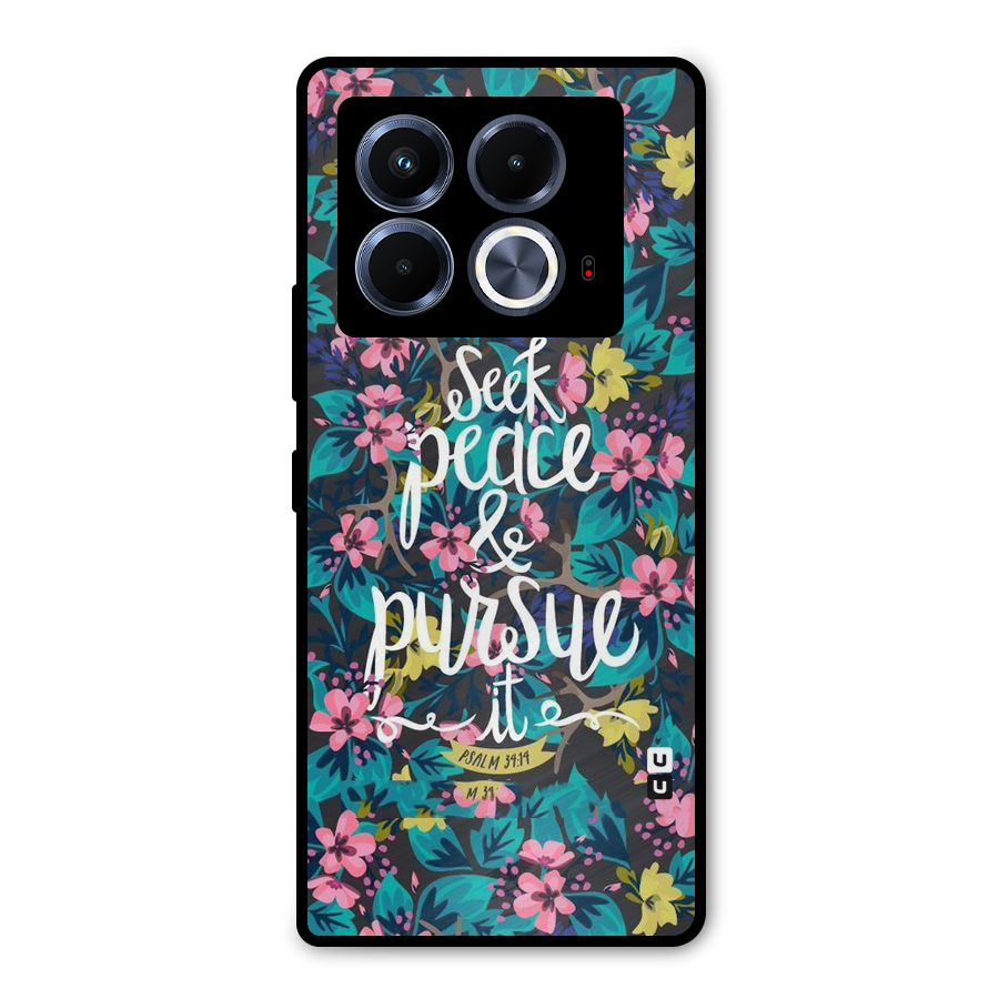 Seek Peace Metal Back Case for Infinix Note 40 5G