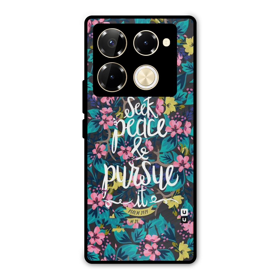 Seek Peace Metal Back Case for Infinix Note 40 Pro Plus