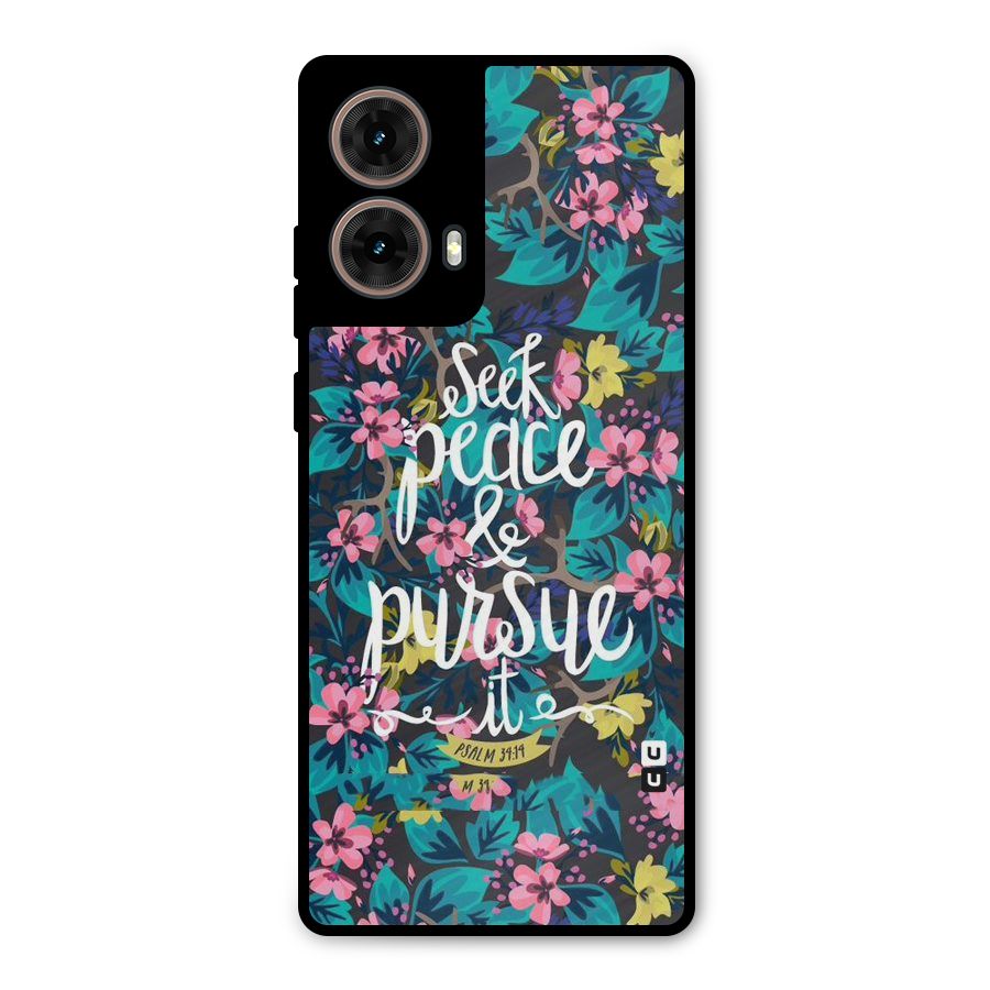 Seek Peace Metal Back Case for Moto G85