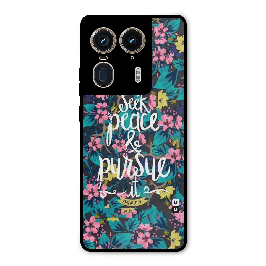 Seek Peace Metal Back Case for Motorola Edge 50 Ultra