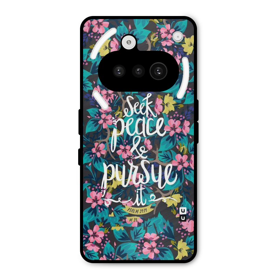 Seek Peace Metal Back Case for Nothing Phone 3a