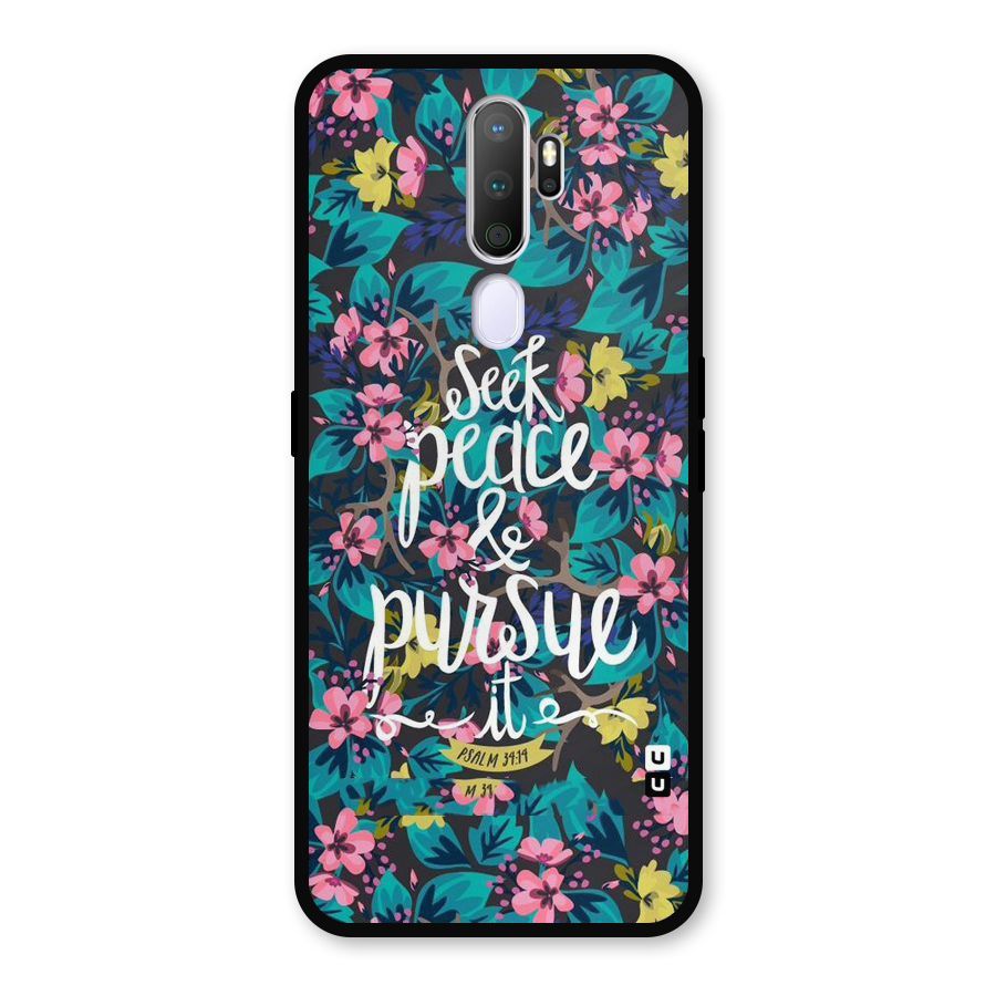 Seek Peace Metal Back Case for Oppo A9 (2020)