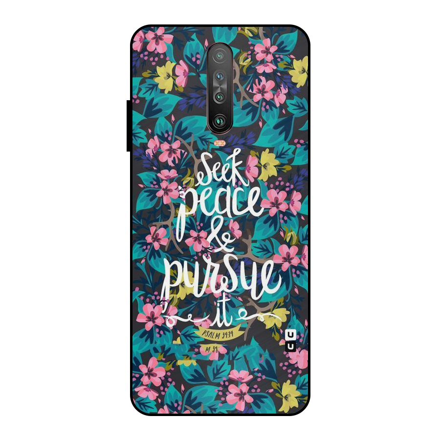 Seek Peace Metal Back Case for Poco X2