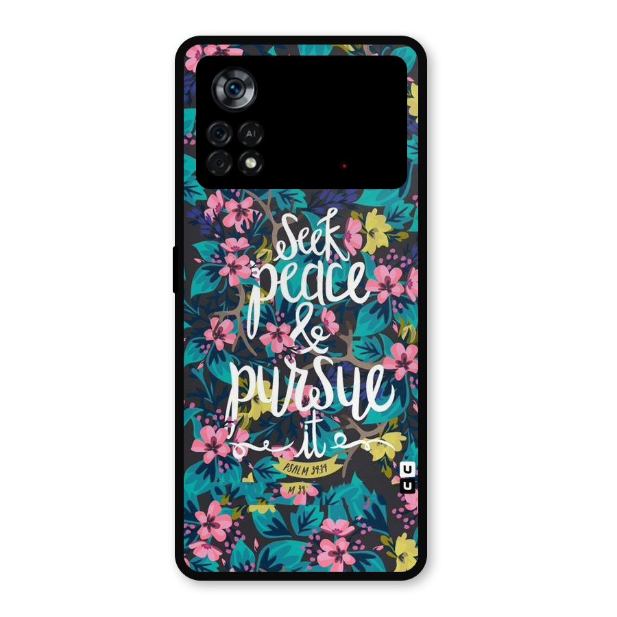 Seek Peace Metal Back Case for Poco X4 Pro 5G
