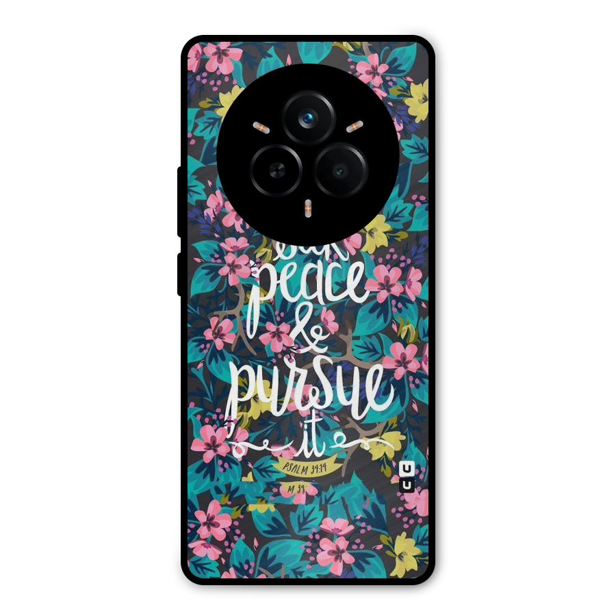 Seek Peace Metal Back Case for Realme 14 Pro