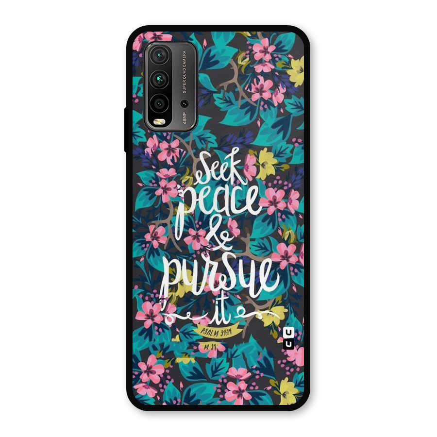 Seek Peace Metal Back Case for Redmi 9 Power