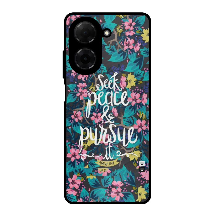 Seek Peace Metal Back Case for Redmi A5 4G