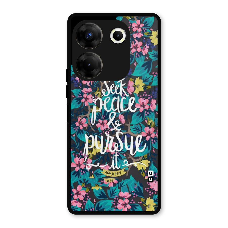 Seek Peace Metal Back Case for Tecno Camon 20