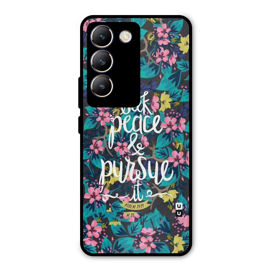 Seek Peace Metal Back Case for Vivo T3 5G