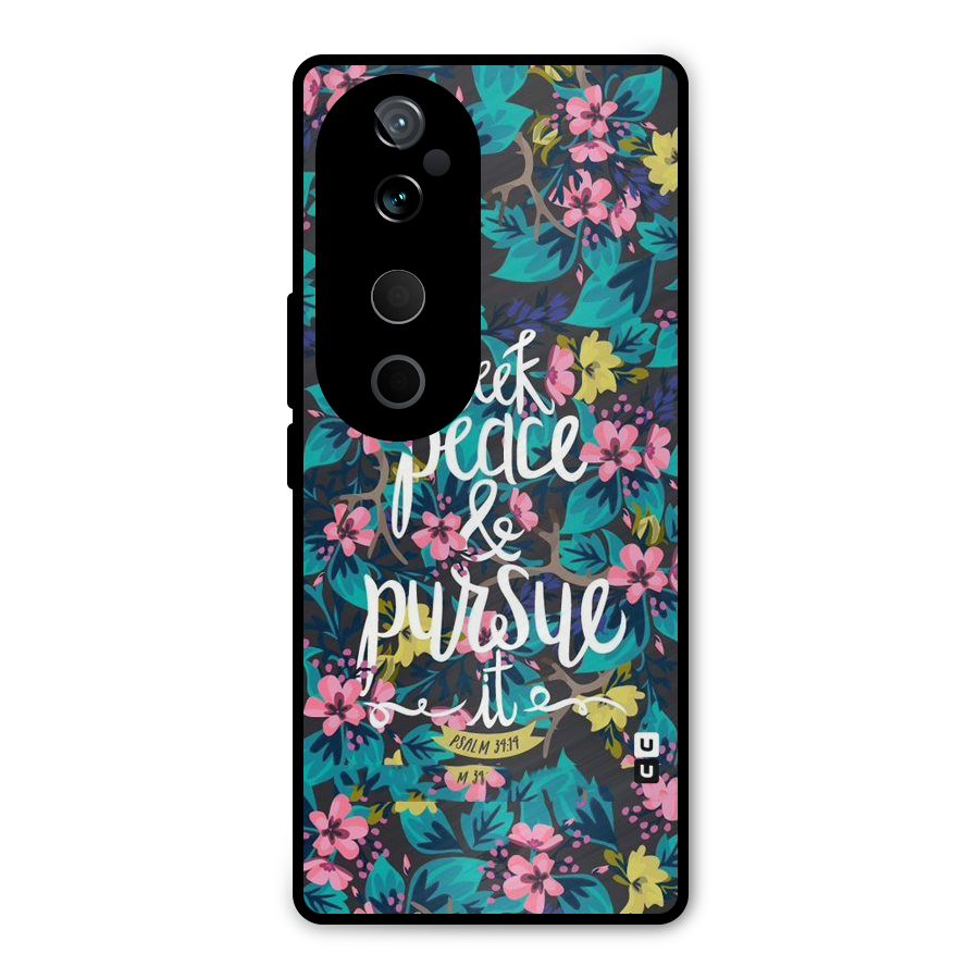 Seek Peace Metal Back Case for Vivo T3 Ultra