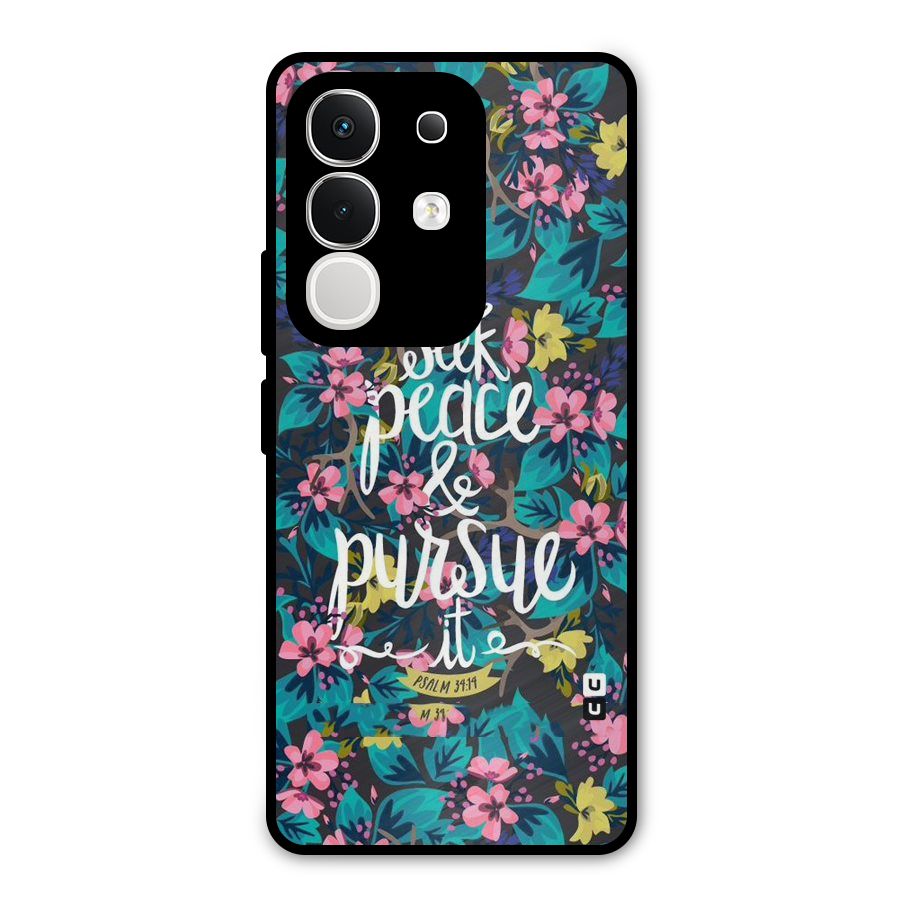 Seek Peace Metal Back Case for Vivo T4x