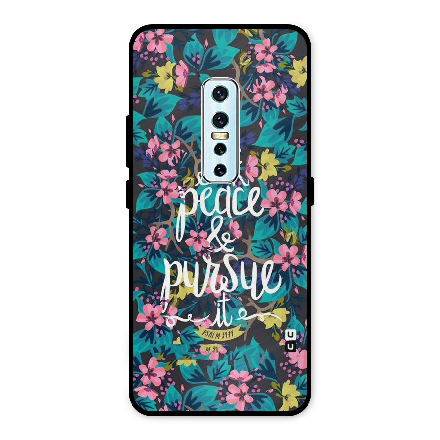 Seek Peace Metal Back Case for Vivo V17 Pro