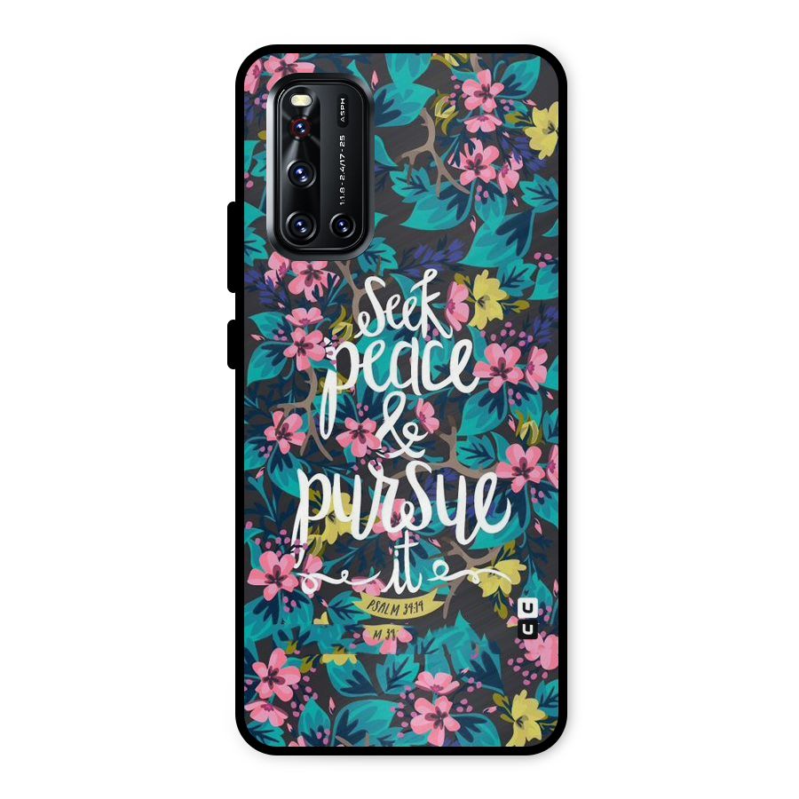 Seek Peace Metal Back Case for Vivo V19