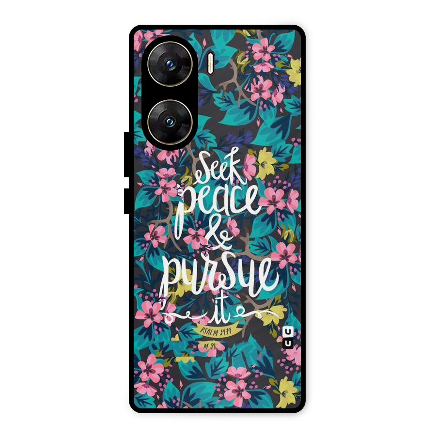 Seek Peace Metal Back Case for Vivo V29e
