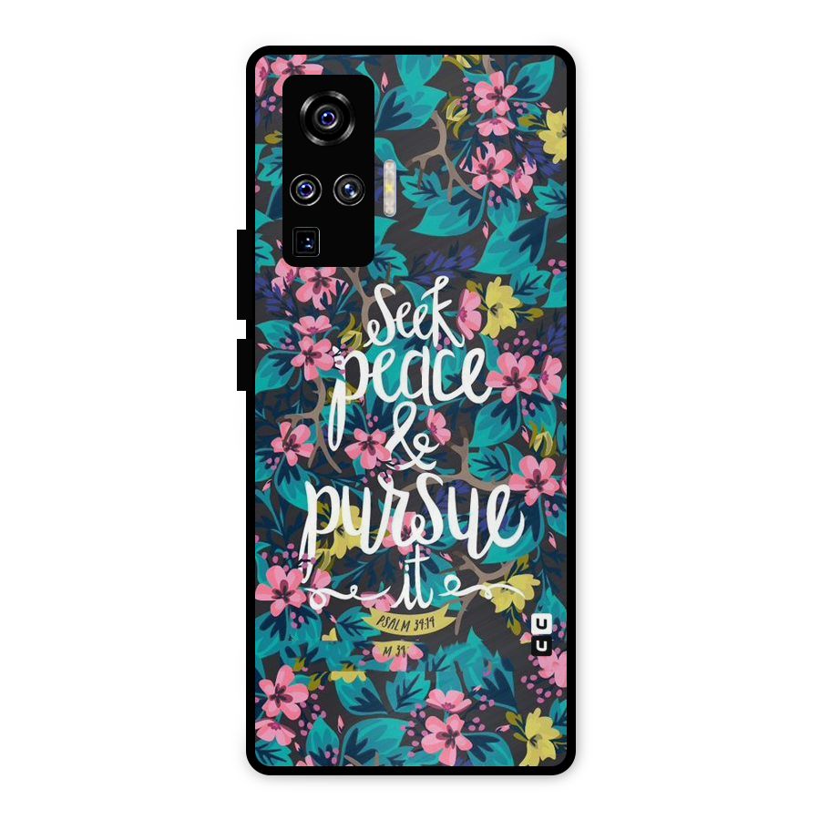 Seek Peace Metal Back Case for Vivo X50 Pro
