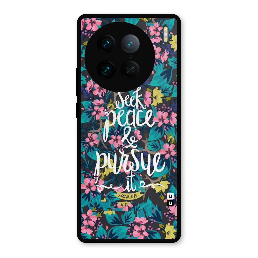 Seek Peace Metal Back Case for Vivo X90 Pro