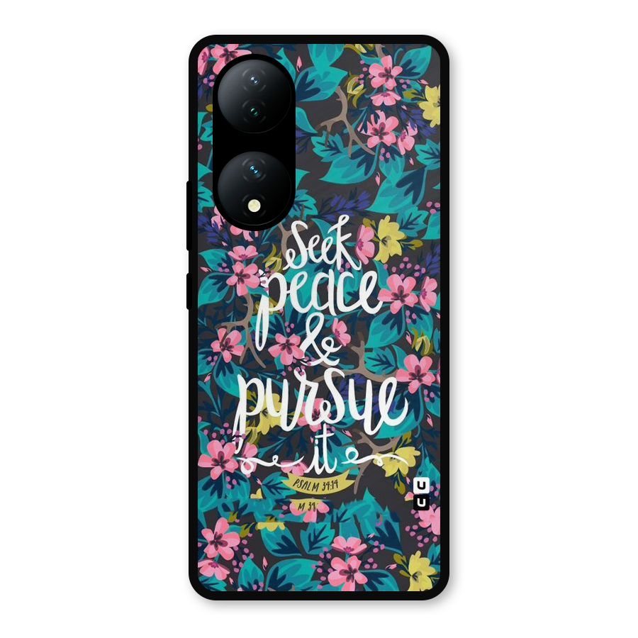 Seek Peace Metal Back Case for Vivo Y100a