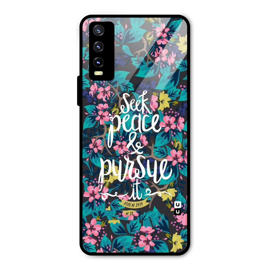 Seek Peace Metal Back Case for Vivo Y20