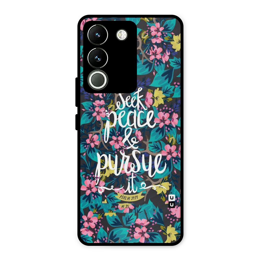 Seek Peace Metal Back Case for Vivo Y200