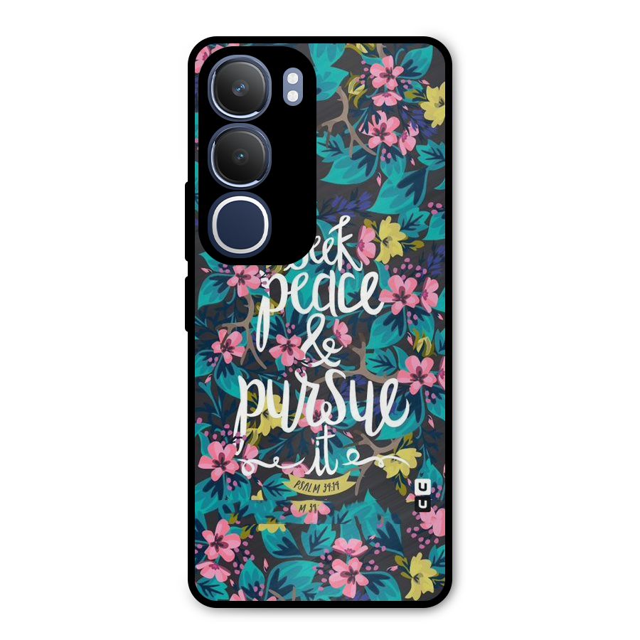 Seek Peace Metal Back Case for Vivo Y29