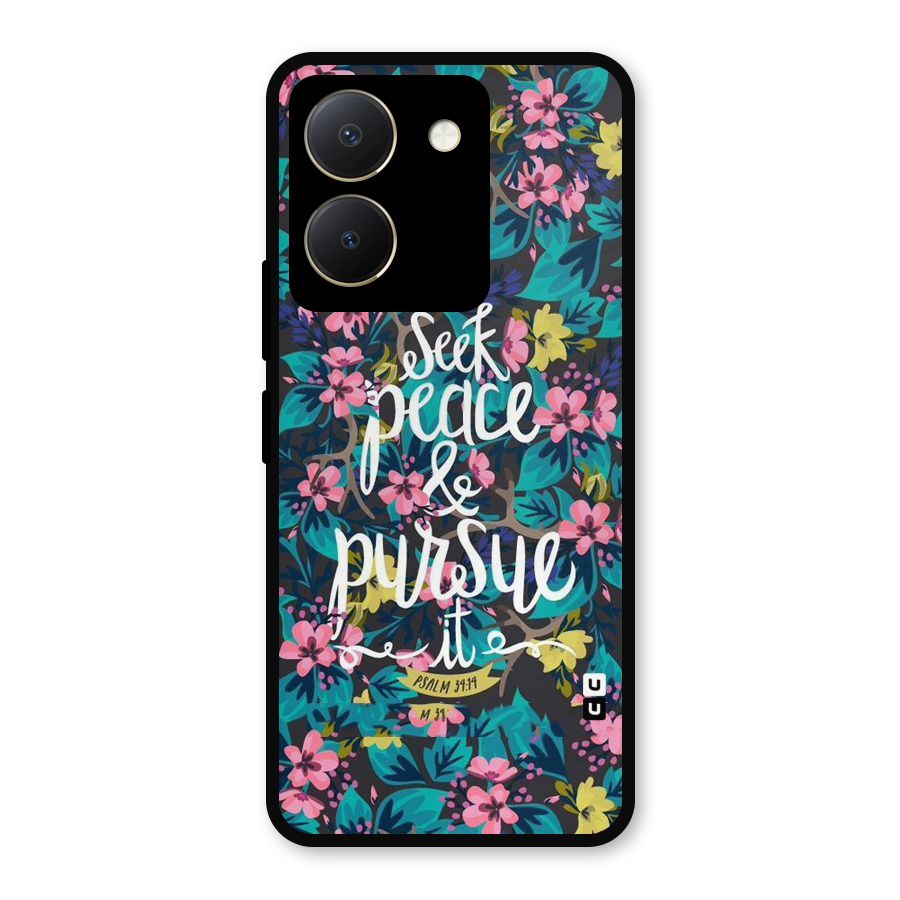Seek Peace Metal Back Case for Vivo Y36