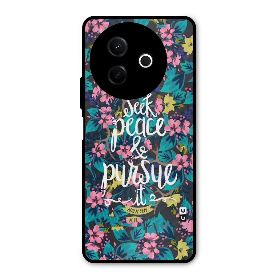 Seek Peace Metal Back Case for Vivo Y39