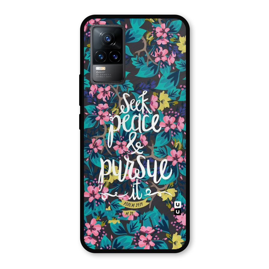 Seek Peace Metal Back Case for Vivo Y73