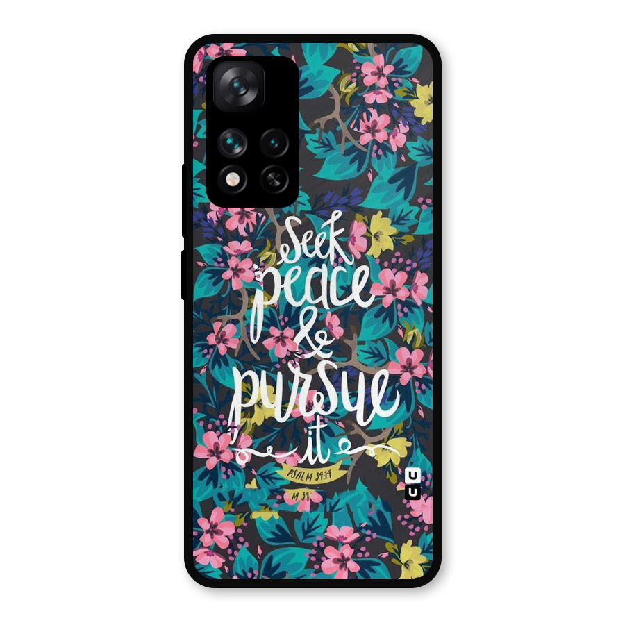 Seek Peace Metal Back Case for Xiaomi 11i Hypercharge 5G
