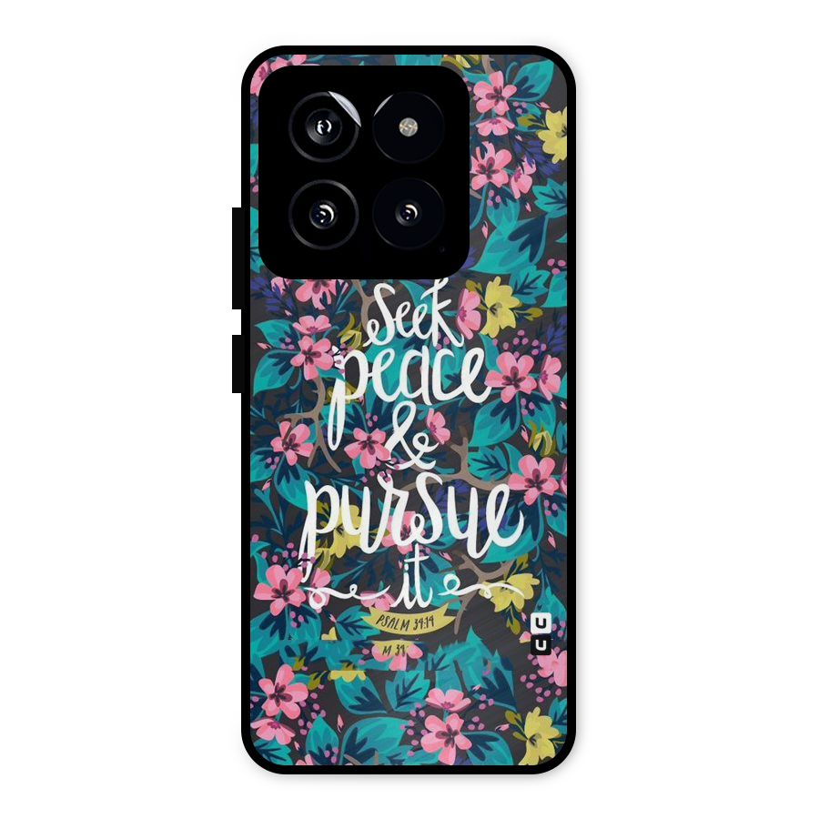Seek Peace Metal Back Case for Xiaomi 14