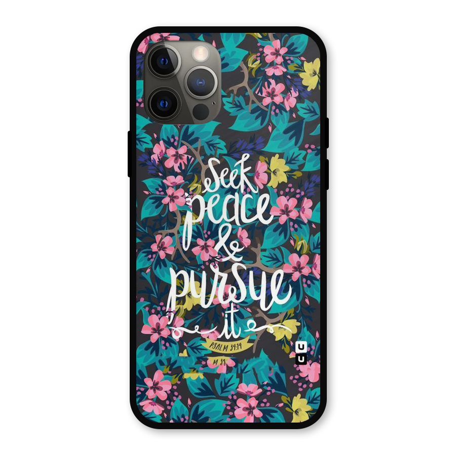 Seek Peace Metal Back Case for iPhone 12 Pro