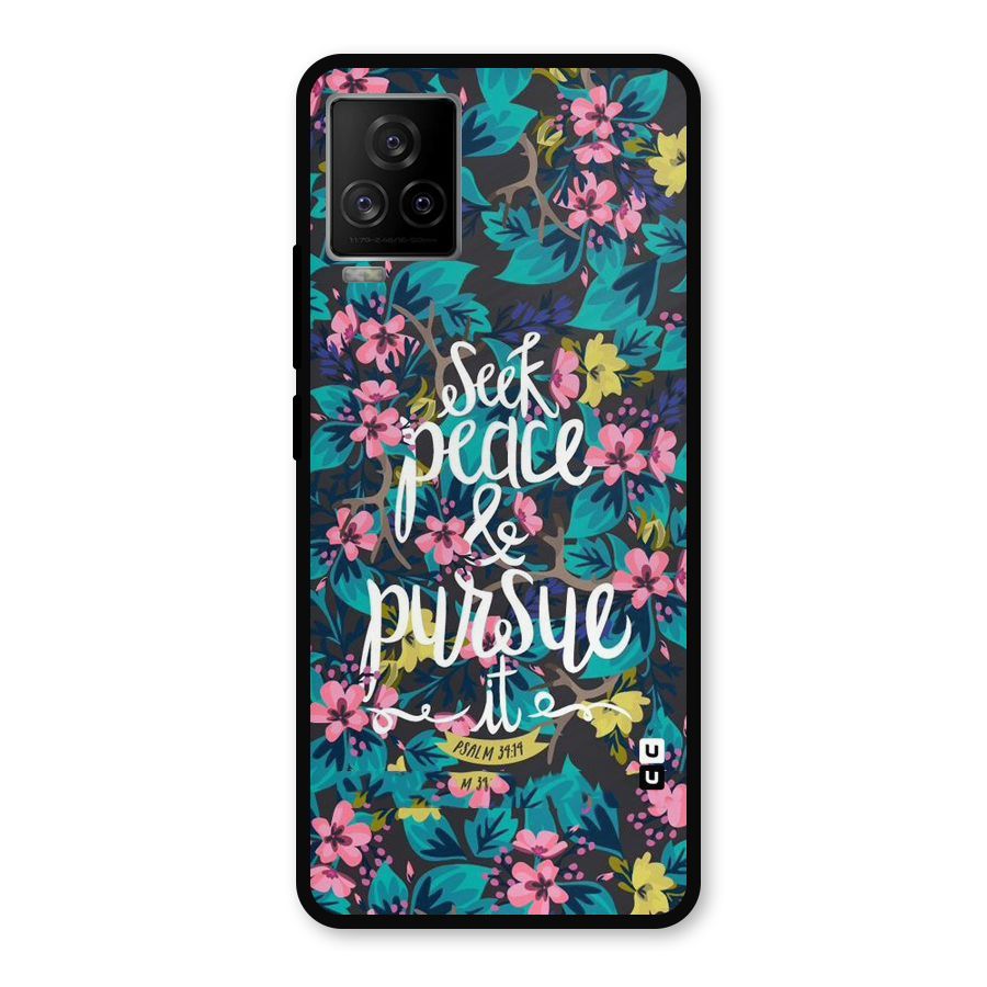 Seek Peace Metal Back Case for iQOO 7 Legend 5G