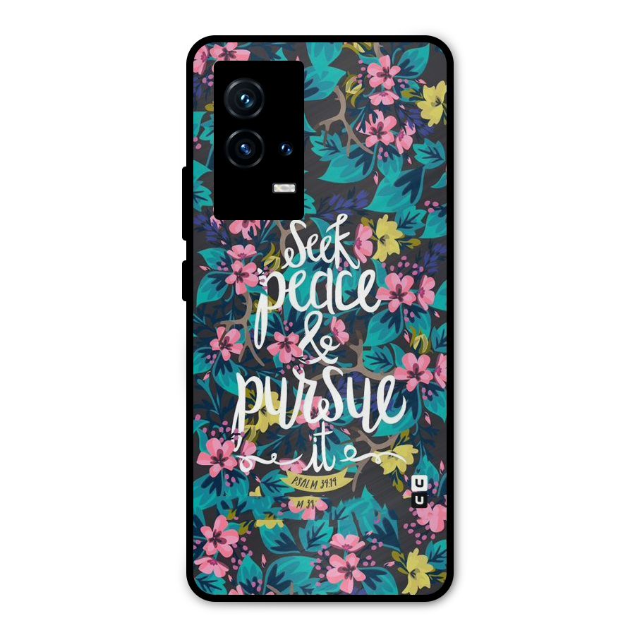 Seek Peace Metal Back Case for iQOO 9 5G