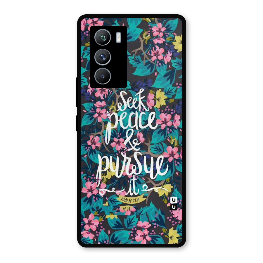 Seek Peace Metal Back Case for iQOO 9 SE