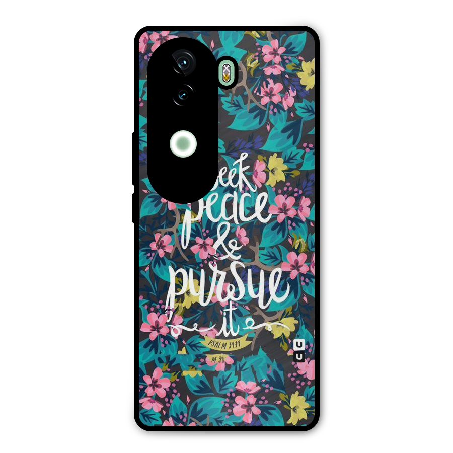 Seek Peace Metal Back Case for iQOO Z9s