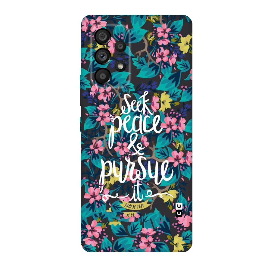Seek Peace Original Polycarbonate Back Case for Galaxy A53 5G
