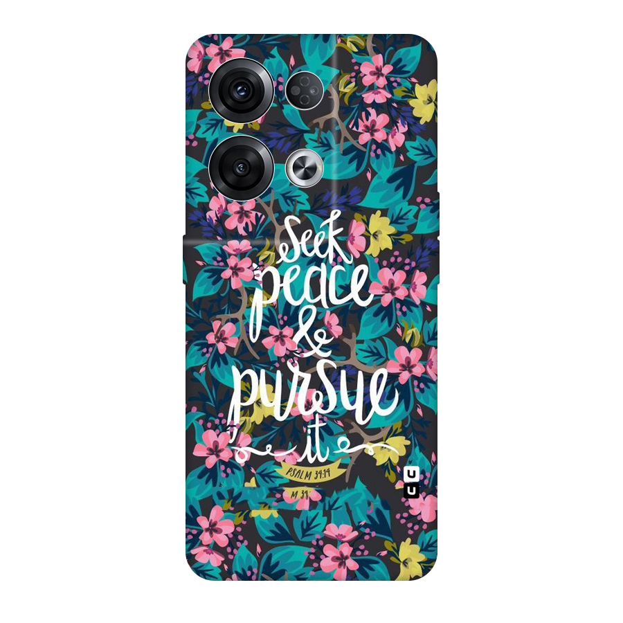 Seek Peace Original Polycarbonate Back Case for Oppo Reno8 Pro 5G