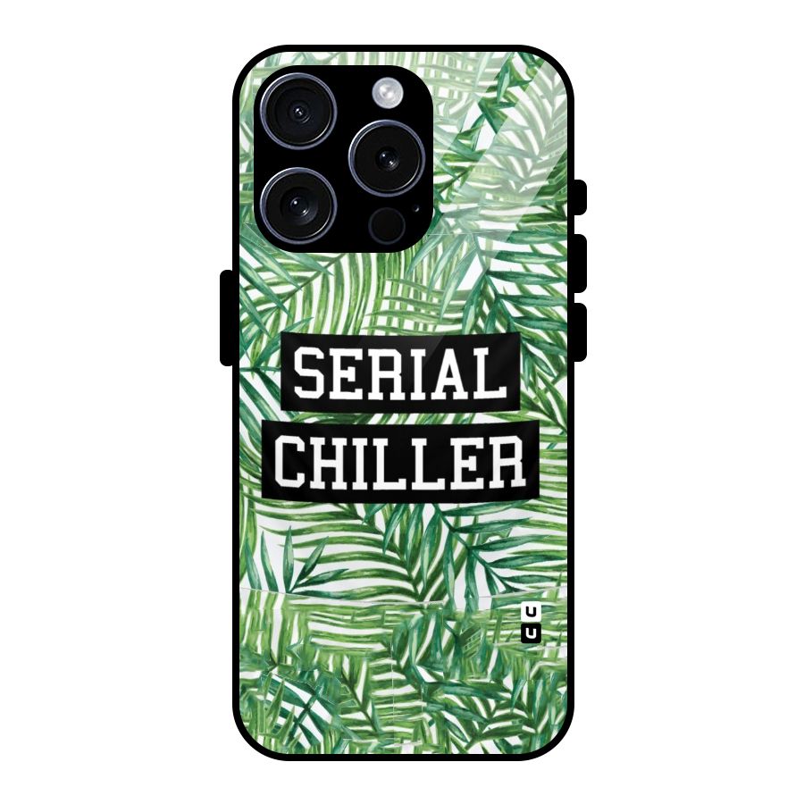 Serial Chiller Glass Back Case for iPhone 15 Pro