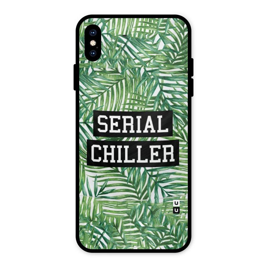 Serial Chiller Metal Back Case for iPhone XS Max