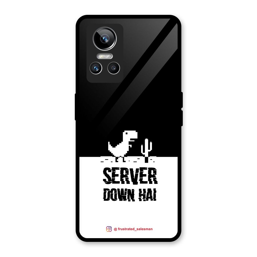 Server Down Hai Black Glass Back Case for Realme GT Neo 3