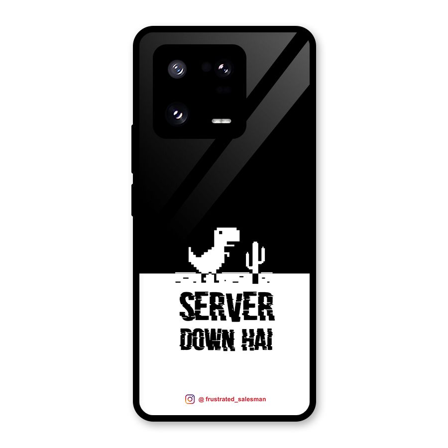 Server Down Hai Black Glass Back Case for Xiaomi 13 Pro
