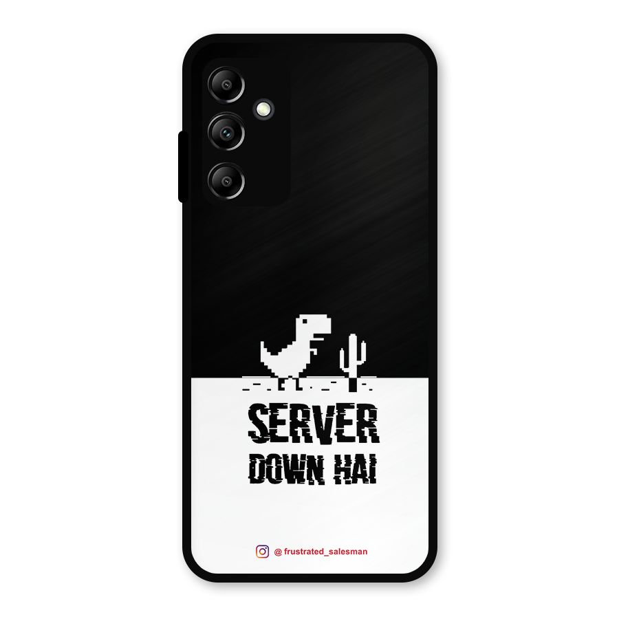 Server Down Hai Black Metal Back Case for Galaxy A14 5G