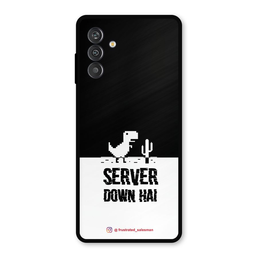 Server Down Hai Black Metal Back Case for Galaxy F13