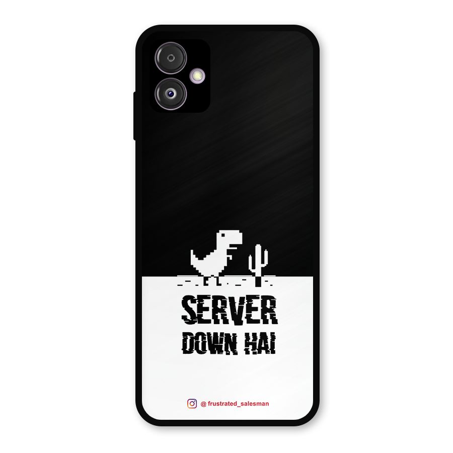 Server Down Hai Black Metal Back Case for Galaxy F14