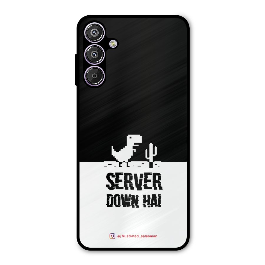 Server Down Hai Black Metal Back Case for Galaxy F15