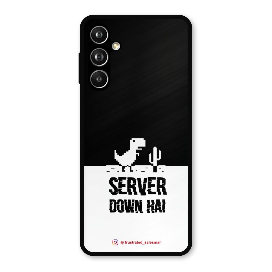 Server Down Hai Black Metal Back Case for Galaxy F54