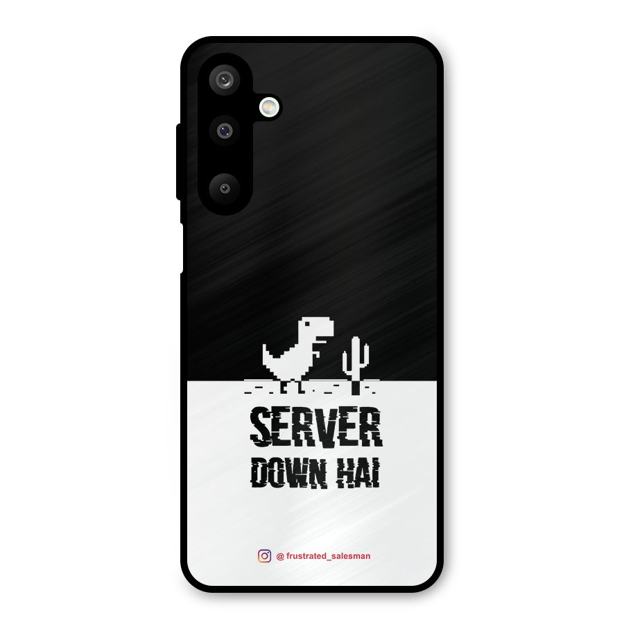Server Down Hai Black Metal Back Case for Galaxy M16