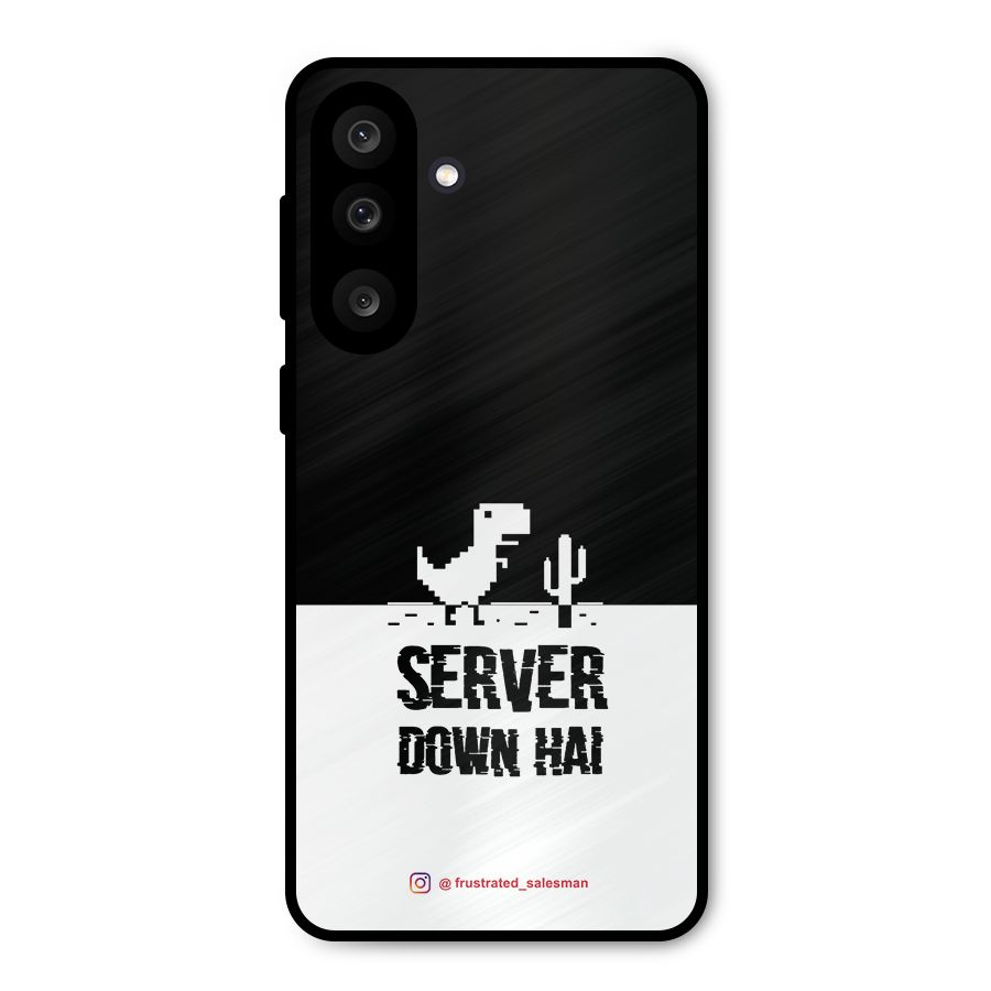 Server Down Hai Black Metal Back Case for Galaxy M56
