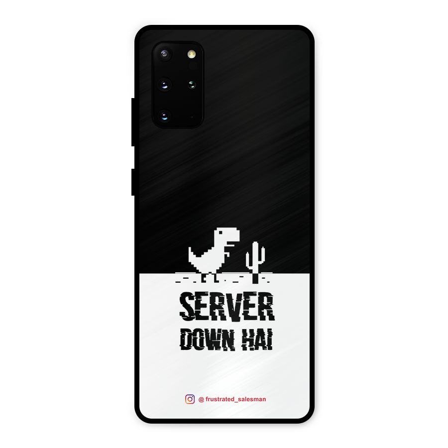 Server Down Hai Black Metal Back Case for Galaxy S20 Plus